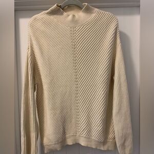 Marine Layer Delaney Cream Ecru Drop Shoulder Sweater Size XL CA Inspired Brand